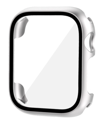 Чехол-накладка CDK Пластик Soft-Touch Glass Full Cover для Apple Watch 44mm (015069) (silver) 015070-227 фото