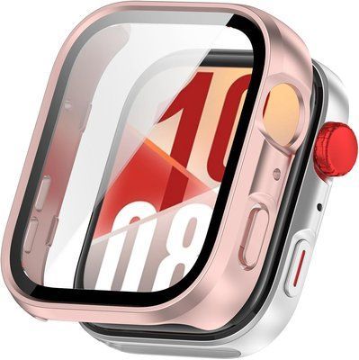 Чохол-накладка для Huawei Watch Fit 4 | Пластик Gloss Скло Full Cover (pink rose) 021974-328 фото