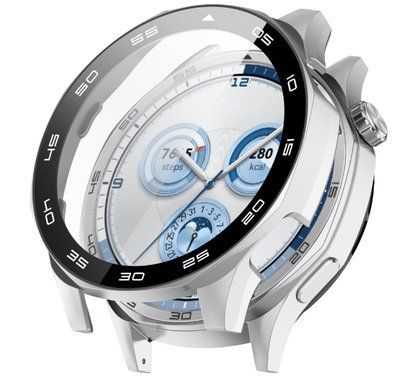 Чохол-накладка DK для Huawei Watch GT 5 46 mm | Пластик Soft-Touch Glass Full Cover (silver) 018563-227 фото