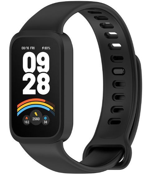 Ремешок-бампер 2шт CDK для Xiaomi Mi Smart Band 9 Active | Sport Band (018850) (black) 022340-124 фото