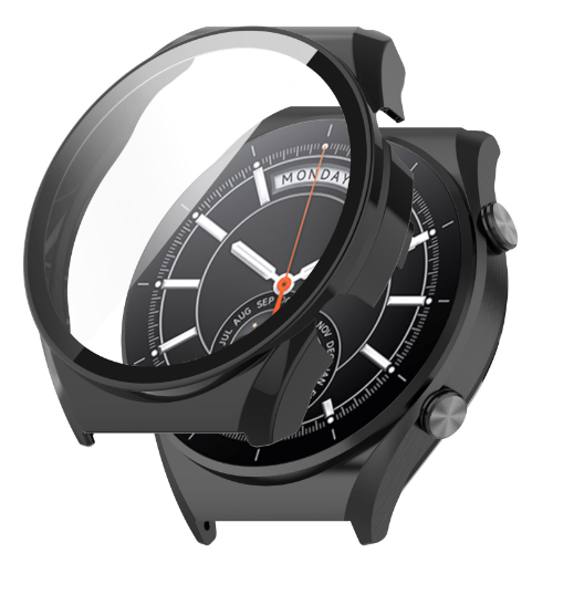 Чехол-накладка DK Пластик Glos Glass Full Cover для Xiaomi Watch S1 (black) 014427-124 фото