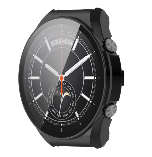 Чехол-накладка DK Пластик Glos Glass Full Cover для Xiaomi Watch S1 (black) 014427-124 фото