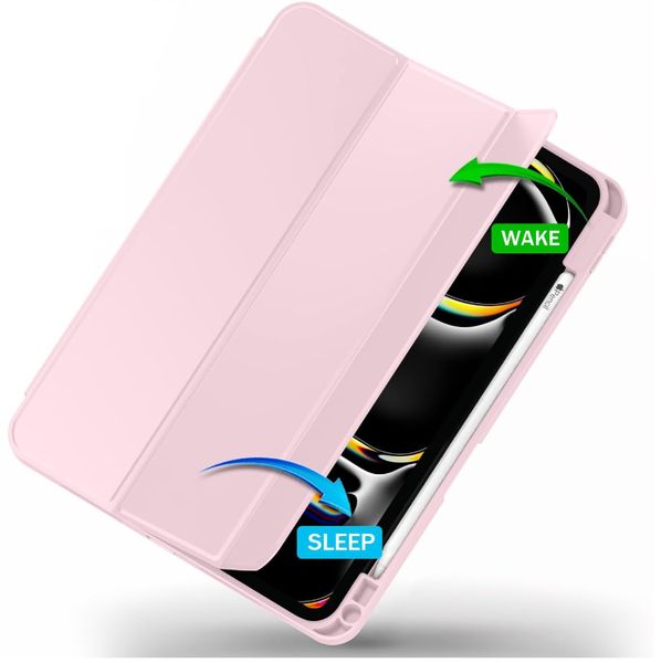 Чохол-книжка DK для Apple iPad Pro 13" M4 2024 Екошкіра силікон Smart Case Слот під Стилус (pink sand) 017898-055 фото