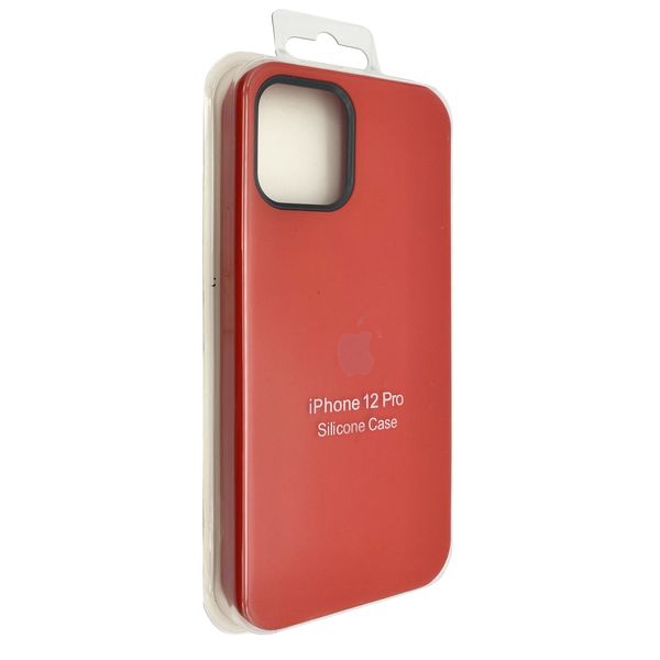 Чохол-накладка Silicone Case Full Cover для Apple iPhone 12 Pro Max 6.7" (red) 010696-120 фото