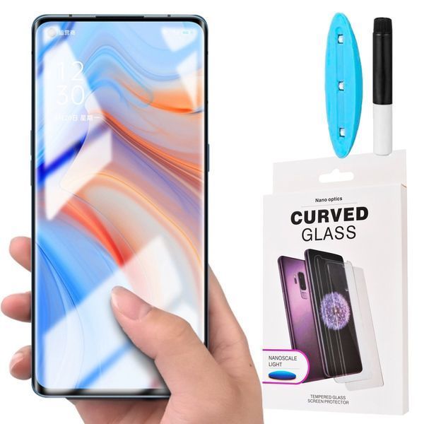 Защитное стекло 2шт CDK для Oppo Reno4 Pro | UV Curved (010276) (clear) 018754-063 фото