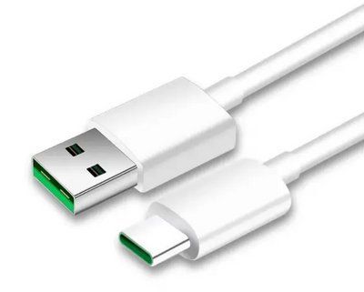 Кабель Super VOOC Flash Charge для Oppo 80W / 8A 1m USB на Type-C / USB-C (QC03) (018634) (white) 018634-407 фото