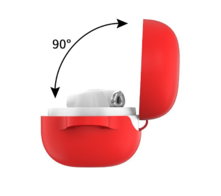 Чехол-накладка DK Silicone Candy Friendly с карабином для Huawei FreeBuds 3i (011399) (red) 011399-074 фото