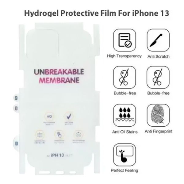Защитная пленка DK AG Matte Unbreakable Membrane HydroGel 360° для Apple iPhone 13 (clear) 014772-063 фото