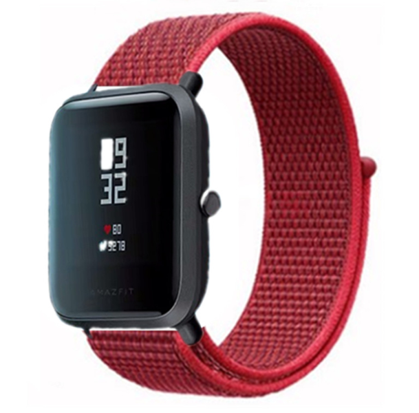 Ремінець CDK Nylon Sport Loop 20mm для Xiaomi Mijia Quartz Watch (012415) (red) 013276-126 фото