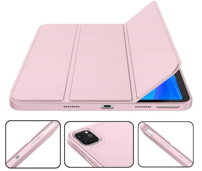 Чехол-книжка DK кожа силикон Smart Cover Слот под Стилус для Apple iPad Pro 12.9" 4gen 2020 (011191) (pink 011191-083 фото
