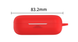 Чехол-накладка DK Silicone Candy Friendly с карабином для Huawei FreeBuds 3i (011399) (red) 011399-074 фото 2