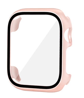 Чохол-накладка CDK Пластик Soft-Touch Glass Full Cover для Apple Watch 40 mm (015071) (pink) 015072-373 фото