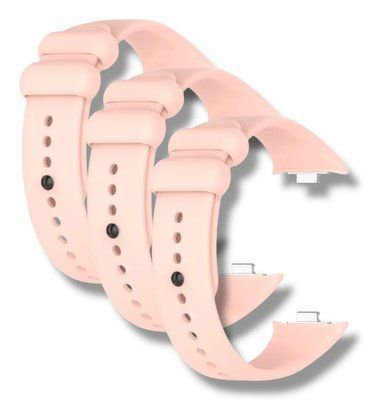 Ремінець 3 шт. СDK для Xiaomi Mi Band 8 Pro | Silicone Sport Band (017124) (pink sand) 022007-158 фото