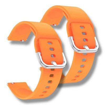 Ремешок 2шт CDK для Xiaomi Redmi Watch 5 Active | "L" 22mm Silicone Sport Band Classic (011018) (orange) 022294-149 фото