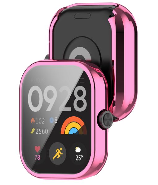 Чехол-накладка DK Silicone Face Case для Xiaomi Redmi Watch 4 (pink rose) 017524-328 фото