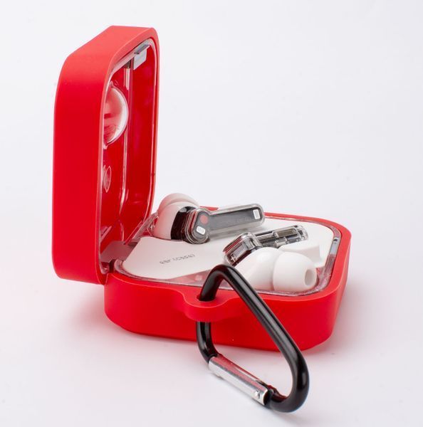 Чохол-накладка CDK для Nothing Ear (3) | Silicone Candy Friendly з карабіном (016461) (red) 022110-074 фото