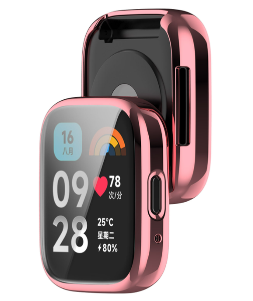 Чехол-накладка DK Silicone Face Case для Xiaomi Redmi Watch 3 Active / 3 Lite (pink rose) 016397-328 фото