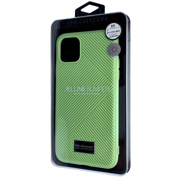 Чехол-накладка Silicone Molan Cano Jelline Bumper для Apple iPhone 11 Pro Max (tea green) 09849-694 фото