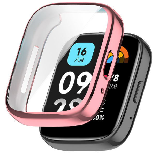 Чехол-накладка DK Silicone Face Case для Xiaomi Redmi Watch 3 Active / 3 Lite (pink rose) 016397-328 фото
