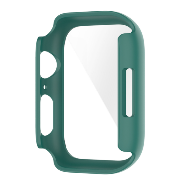 Чехол-накладка DK Пластик Soft-Touch Glass Full Cover для Apple Watch 45mm (green) 013559-133 фото