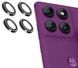 Защитное стекло DK для Motorola Edge 60 Pro | на камеру Lens Metal Ring Eagle Eye (022525) (black) 022525-062 фото 2