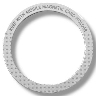 Сталева пластина для MagSafe Ring Letter на 3M скотчі (Кільце О/white) 014539-050 фото