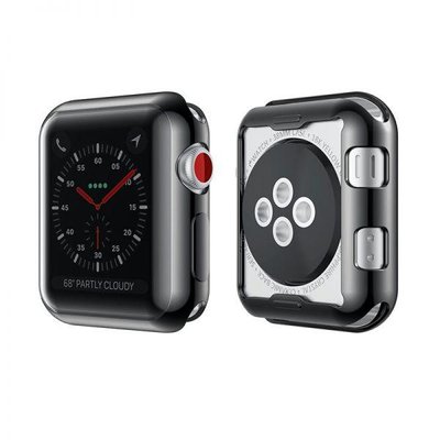 Чохол-накладка DK Silicone Color Face Case для Apple Watch 42mm (black) 08978-722 фото