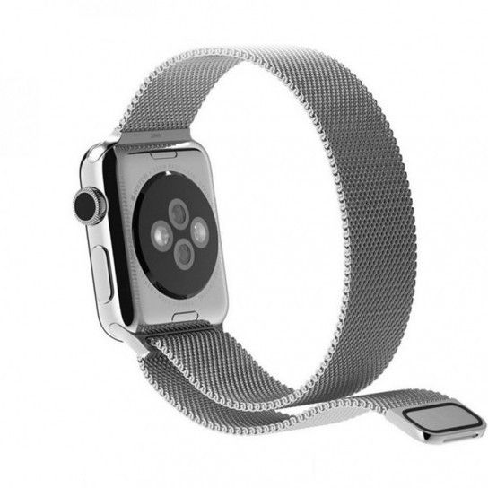 Ремінець метал Milanese Loop для Apple Watch 38 / 40mm (silver) 05526-740 фото