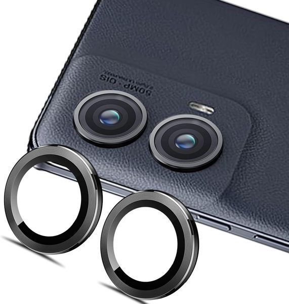 Захисне скло DK для Motorola Edge (2023) / Edge 40 | на камеру Lens Metal Ring Eagle Eye (022517) (black) 022517-062 фото