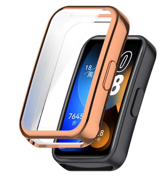 Чехол-накладка DK Silicone Face Case для Huawei Band 8 (rose gold) 016324-229 фото