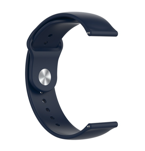 Ремінець DK 20mm Silicone Sport Band для Смарт-Годинників Huawei, Samsung, Xiaomi (011908) (dark blue) 011908-132 фото