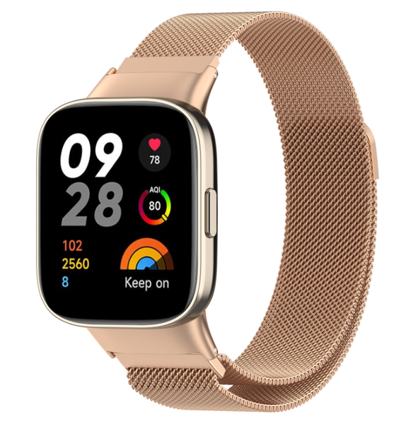 Ремешок DK Metal Milanese Loop Magnetic для Xiaomi Redmi Watch 3 (015832) (rose gold) 015832-229 фото