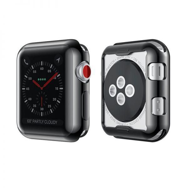 Чехол-накладка DK Silicone Face Case для Apple Watch 42mm (black) 08978-722 фото