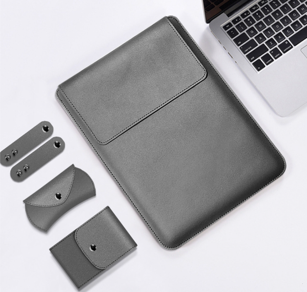 Чехол-конверт CDK Leather 4в1 Envelope Kit для Apple MacBook Air 13" Retina 2022 (A2681) (013510) (black) 014412-690 фото