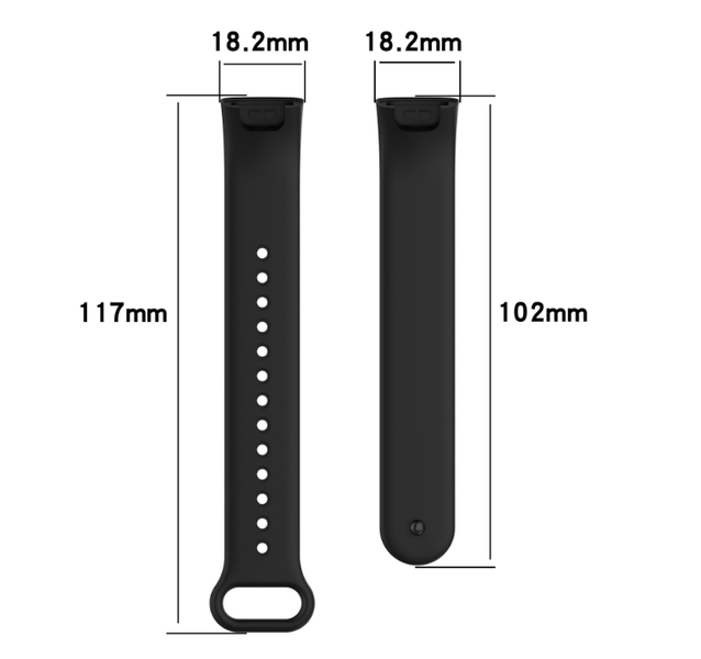 Ремешок DK Silicone Sport Band для Xiaomi Redmi Smart Band Pro (white) 014418-127 фото