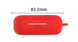 Чехол-накладка CDK Silicone Candy Friendly с карабином для Honor FlyPods 3 (011399) (red) 014157-074 фото 2