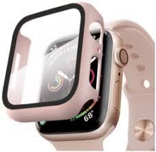 Чехол-накладка DK Пластик Soft-Touch Glass Full Cover для Apple Watch 44mm (pink) 011426-373 фото