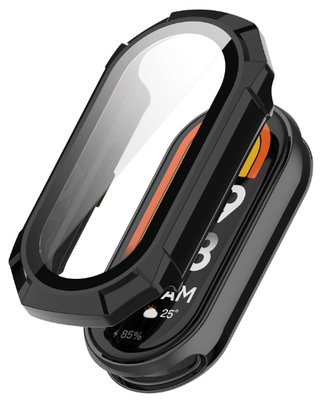 Чехол-накладка CDK для Xiaomi Mi Smart Band 9 Ceramic | Пластик Gloss Glass Full Cover (015816) (black) 018017-124 фото