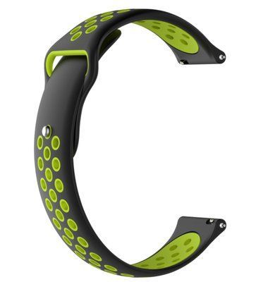Ремешок CDK для Kospet Orb | 22mm Silicone Sport Band Nike (011907) (black / green) 022967-962 фото
