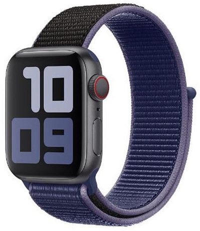 Ремешок DK Nylon Sport Loop для Apple Watch 42 / 44 / 45 / 49mm (midnight blue black) 09038-067 фото