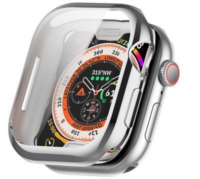 Чохол-накладка DK для Apple Watch 46mm (Series 10 / 11) | Silicone Face Case (018476) (silver) 018476-227 фото
