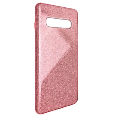 Чохол-накладка DK Silicone Glitter Heaven Rain для Samsung S10 (pink)) 08413-000 фото