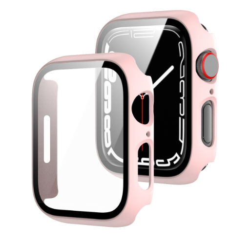 Чохол-накладка DK Пластик Soft-Touch Glass Full Cover для Apple Watch 44mm (pink) 011426-373 фото