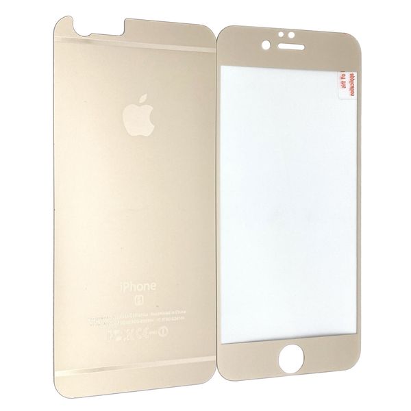 Захисне скло для Apple iPhone 6/6S matt back/face gold 00104 фото