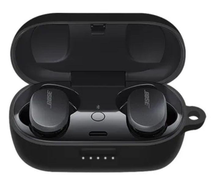 Чохол-накладка DK Silicone Candy Friendly з карабіном для Bose QuietComfort Earbuds (black) 017492-064 фото