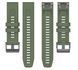 Ремінець 2шт CDK для Garmin Forerunner 955 | 22mm Silicone Sport Band Classic (015189) (green) 020829-133 фото 3