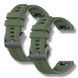 Ремінець 2шт CDK для Garmin Forerunner 955 | 22mm Silicone Sport Band Classic (015189) (green) 020829-133 фото 1