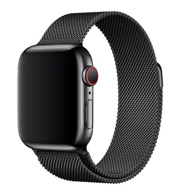 Ремінець CDK для Apple Watch Ultra 49 mm (Series 1 / 2) | Метал Milanese Loop (05527) (black) 018070-124 фото