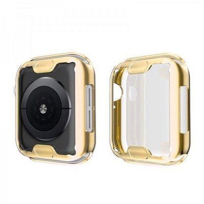 Чехол-накладка CDK для Apple Watch 44mm (Series SE1 / SE2 / SE3) | Silicone Face Case (08980) (gold) 022215-723 фото