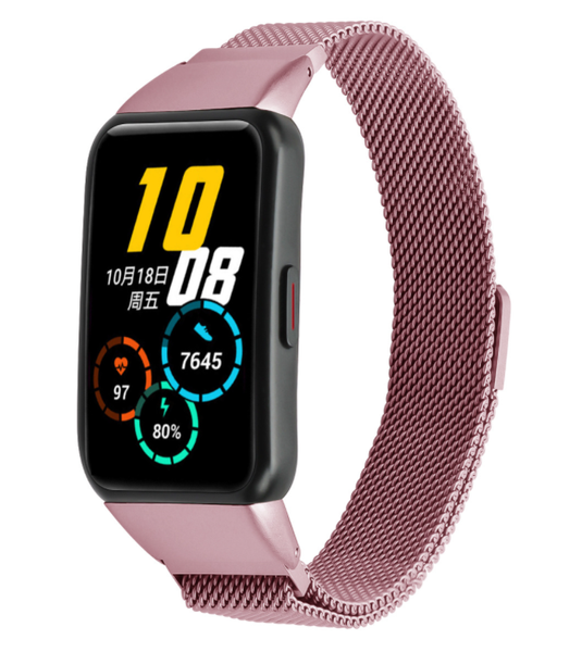 Ремінець CDK Metal Milanese Loop Magnetic для Huawei Band 6 (012956) (pink rose) 012957-328 фото